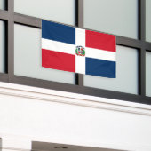 Markering Dominicaanse Republiek Spandoek (Buitenkant Gebouw)