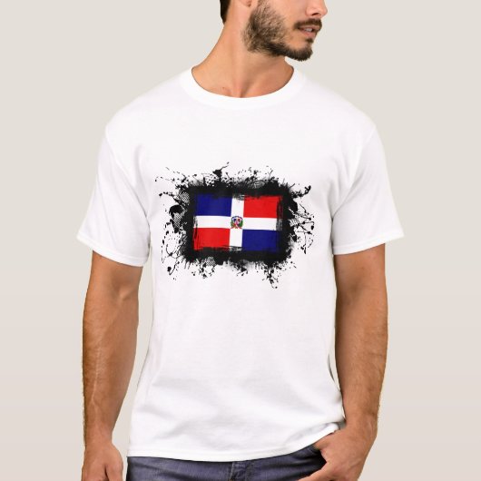 Markering Dominicaanse Republiek T-shirt (Voorkant)