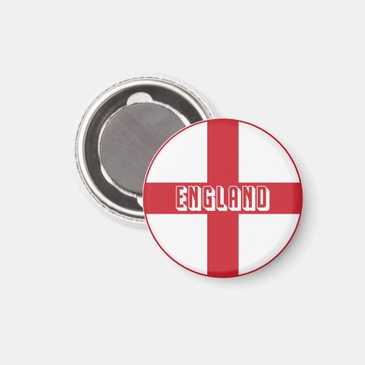 Markering en naam Engeland Magneet (Voorkant / Achterkant)