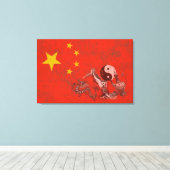 Markering en symbolen van China ID158 Canvas Afdruk (Insitu (Houten vloer))