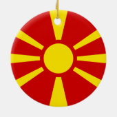 Markering Macedonië Keramisch Ornament (Achterkant)