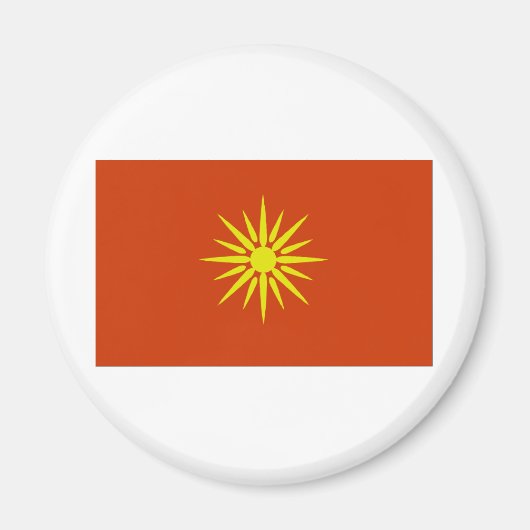 Markering Macedonië Magneet (Voorkant)