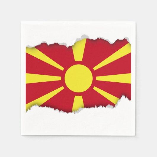 Markering Macedonië Servetten (Voorkant)