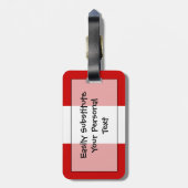 Markering Peru Easy ID Personal Bagagelabel (Achterkant verticaal)