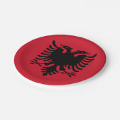 Markering van Albanese papieren Borden Papieren Bordje (Gekanteld)
