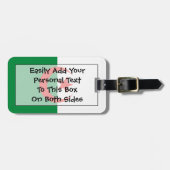 Markering van Algerije - Easy ID Bagagelabel (Voorkant horizontaal)