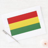 Markering van Bolivia Rechthoekige Sticker (Envelop)