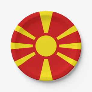 Markering van Borden op basis van Macedonië Papieren Bordje