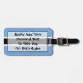 Markering van Botswana - Easy ID Personal Bagagelabel (Voorkant horizontaal)