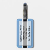 Markering van Botswana - Easy ID Personal Bagagelabel (Achterkant verticaal)