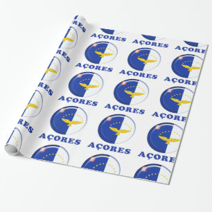 Markering van de Azoren Cadeaupapier