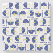 Markering van de Azoren Stenen Onderzetter (Voorkant)