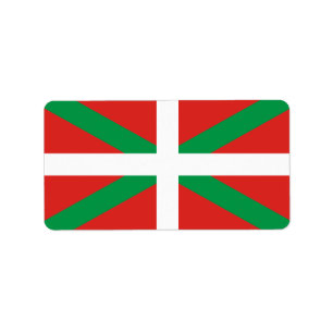 Markering van de Baskische landen Etiket