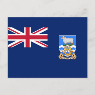 Markering van de Falklandeilanden (Brits grondgebi Briefkaart