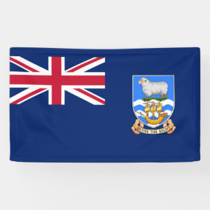 Markering van de Falklandeilanden (Brits grondgebi Spandoek