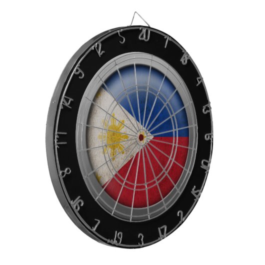 Markering van de Filippijnse schijf Dartbord (Voorkant Links)