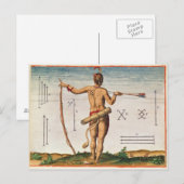 Markering van een Warrior of Virginia Briefkaart (Voorkant / Achterkant)