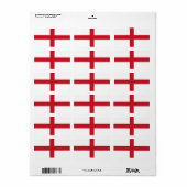 Markering van Engeland Etiket (Full Sheet)