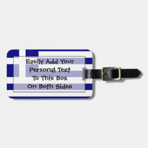 Markering van Griekenland - Easy ID Personal Bagagelabel