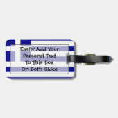 Markering van Griekenland - Easy ID Personal Bagagelabel (Achterkant horizontaal)