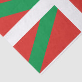 Markering van het Baskisch-landenweefseldocument Tissuepapier (Detail)