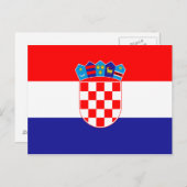 Markering van het Briefkaart Kroatië (Voorkant / Achterkant)