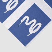 Markering van het papiertje van Martinique Tissuepapier (Detail)