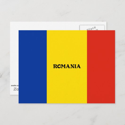 Markering van het Roemeense model Briefkaart (Voorkant / Achterkant)