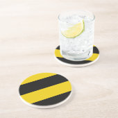 Markering van het werkum zandsteen onderzetter (Zijkant)