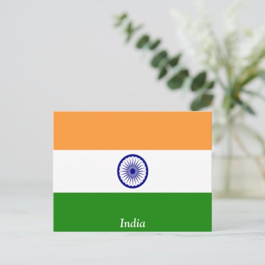 Markering van India Briefkaart (Staand voorkant)