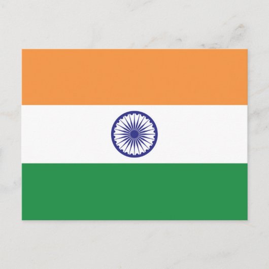 Markering van India Briefkaart (Voorkant)