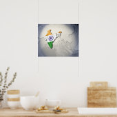 Markering van India Poster (Keuken)