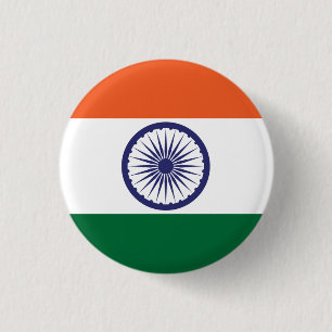 Markering van India Ronde Button 3,2 Cm