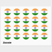 Markering van India Ronde Sticker (Vel)