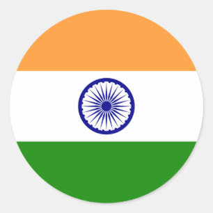 Markering van India Ronde Sticker