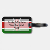 Markering van Kenia Easy ID Personal Bagagelabel (Achterkant horizontaal)