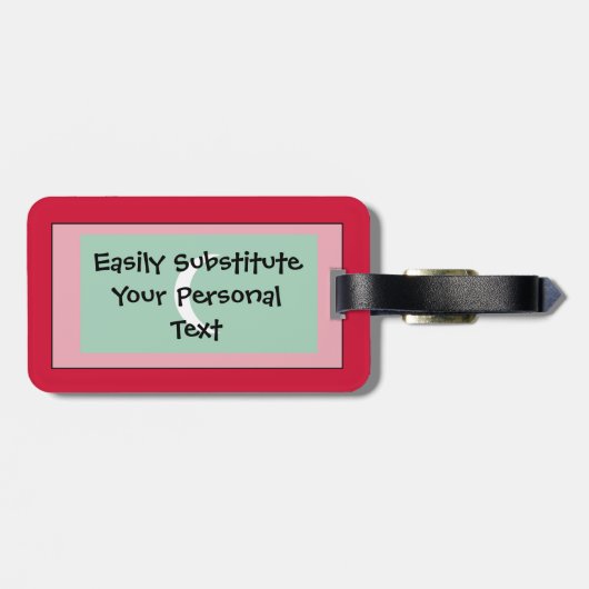 Markering van Maldiven - Easy ID Personal Bagagelabel (Achterkant horizontaal)