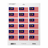 Markering van Maleisië Etiket (Full Sheet)