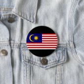 Markering van Maleisië Ronde Button 7,6 Cm (In situ)