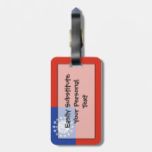Markering van Myanmar Easy ID Personal Bagagelabel (Achterkant verticaal)