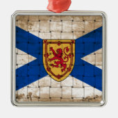 Markering van Nova Scotia Metalen Ornament (Voorkant)