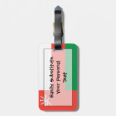 Markering van Oman Easy ID Personal Bagagelabel (Achterkant verticaal)