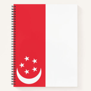 Markering van Singapore Notitieboek