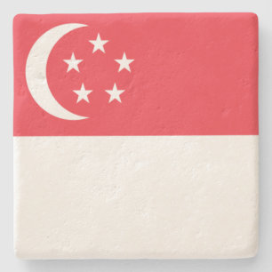 Markering van Singapore Stenen Onderzetter
