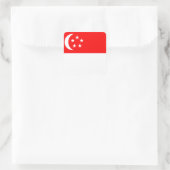 Markering van Singapore Vierkante Sticker (Tas)