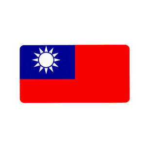 Markering van Taiwan Etiket