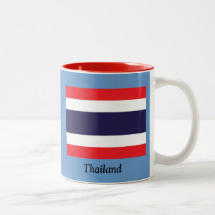 Markering van Thailand Tweekleurige Koffiemok