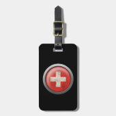 Markering van Zwitserland Schijf Bagagelabel (Voorkant verticaal)