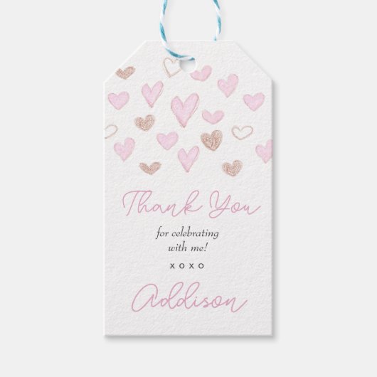 Markering voor valentijn cadeaulabel (Voorkant)