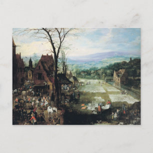 Market and Bleaching Ground, 1620-22 Briefkaart